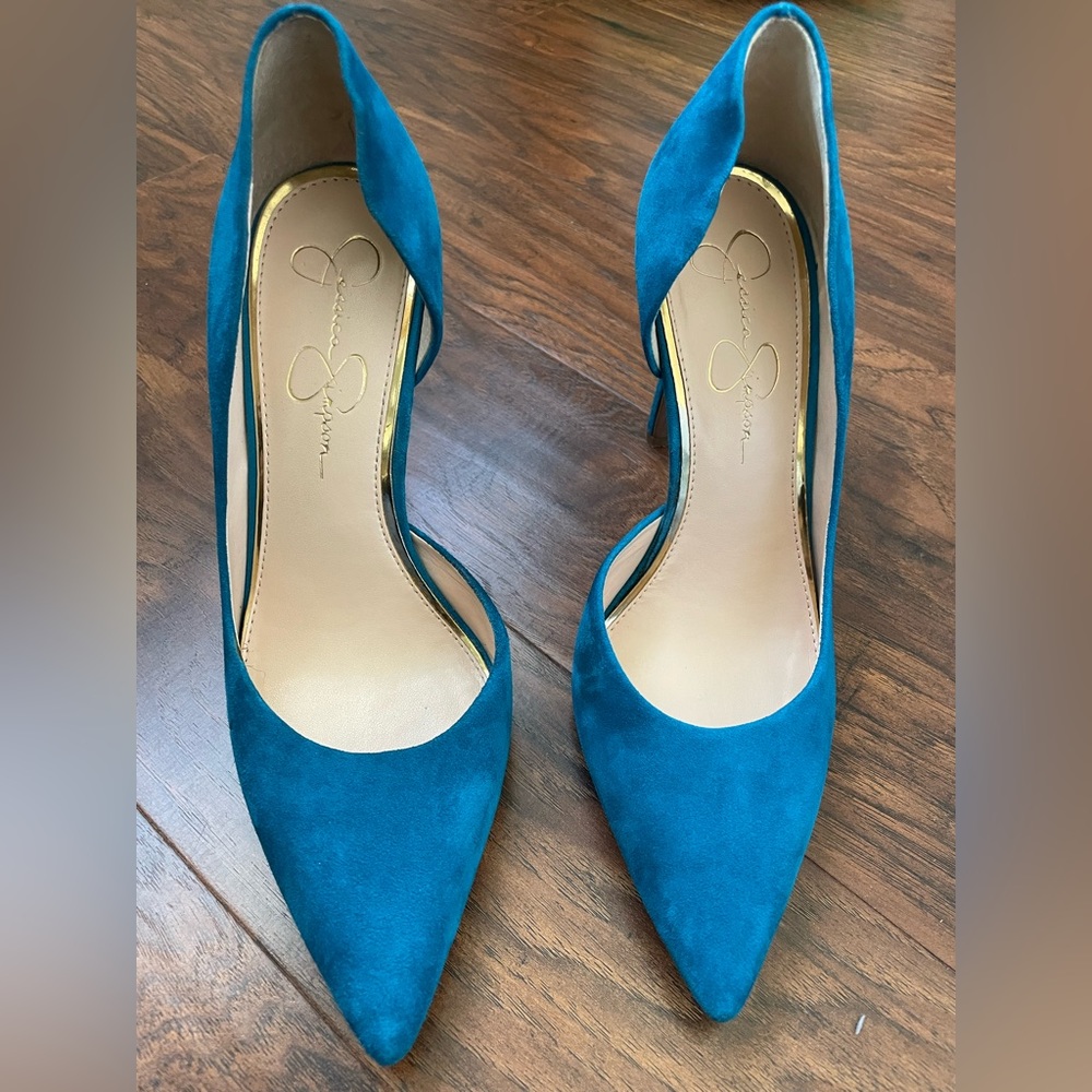 Jessica Simpson Aqua Blue Pumps